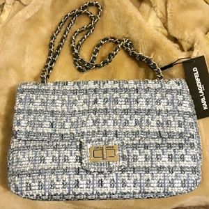 Karl Lagerfeld Tweed Satchel ShoulderBag Crossbody